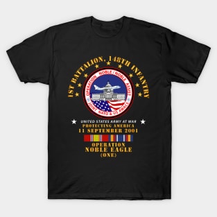 1st Bn 148th Infantry - 911 - ONE w SVC - Seal T-Shirt